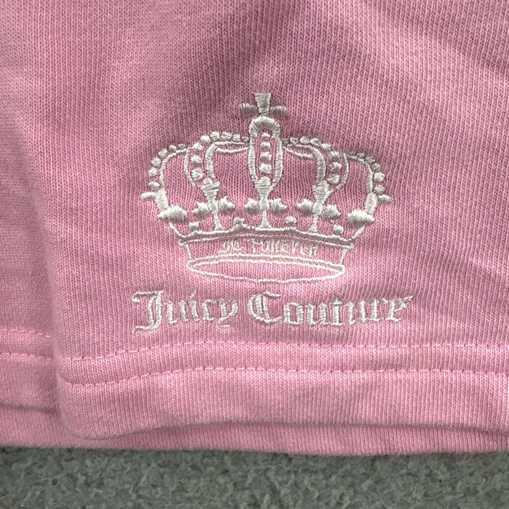 Juicy Couture‎ Sweat Shorts Womens XS Pink Embroidered Crown Logo Casual Lounge